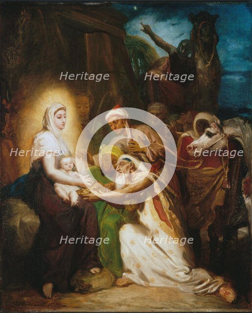 L'Adoration des Mages, 1856. Creator: Theodore Chasseriau.