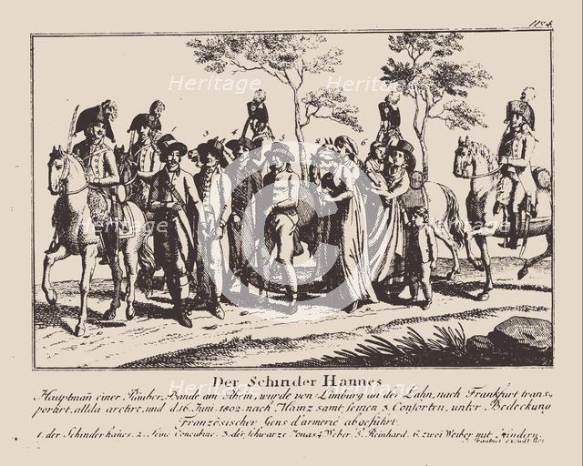 The arrest of Schinderhannes, 1802. Creator: Anonymous.