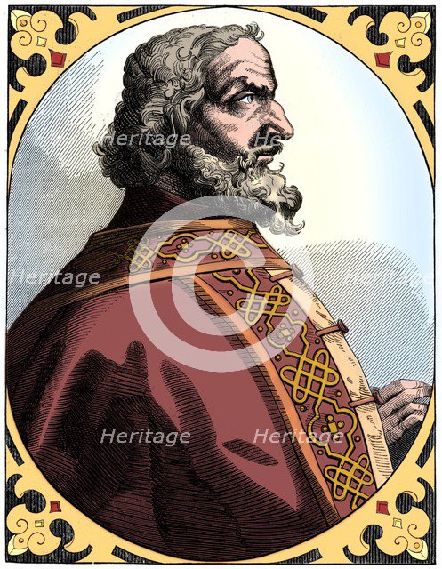 Charlemagne (712-814), Holy Roman Emperor and King of the Franks, 16th century (1849). Artist: Unknown.