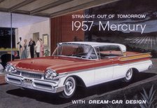 Poster advertising a Mercury car, 1957. Artist: Unknown
