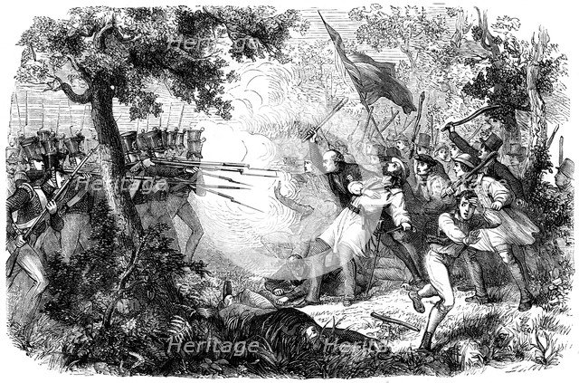 The death of Thom, alias Sir William Courtenay, Dunkirk, Kent, 1838. Artist: Unknown