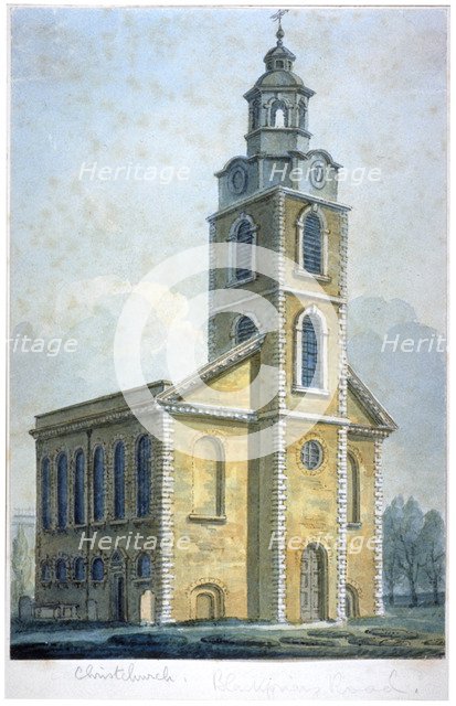 Christ Church on Blackfriars Road, Southwark, London, c1830. Artist: Anon