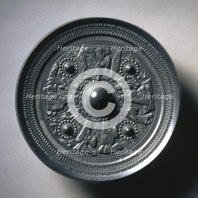 Mirror with Deities and Kings, 2nd century. Creator: Unknown.