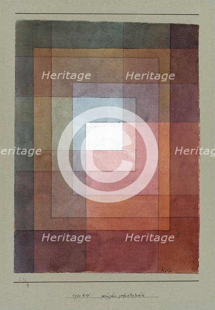 Polyphon gefasstes Weiss (Blanc polyphoniquement serti), 1930. Creator: Klee, Paul (1879-1940).