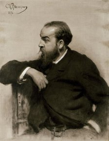 Portrait of the Artist Rafail S. Levitsky, 1878. Creator: Il'ya Repin.