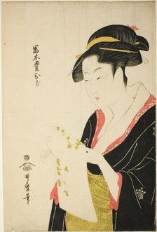 Tomimoto Toyohina, Japan, c. 1793. Creator: Kitagawa Utamaro.