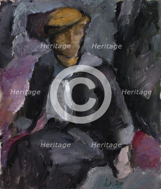 Seated Lady, 1913. Creator: Valle Rosenberg.