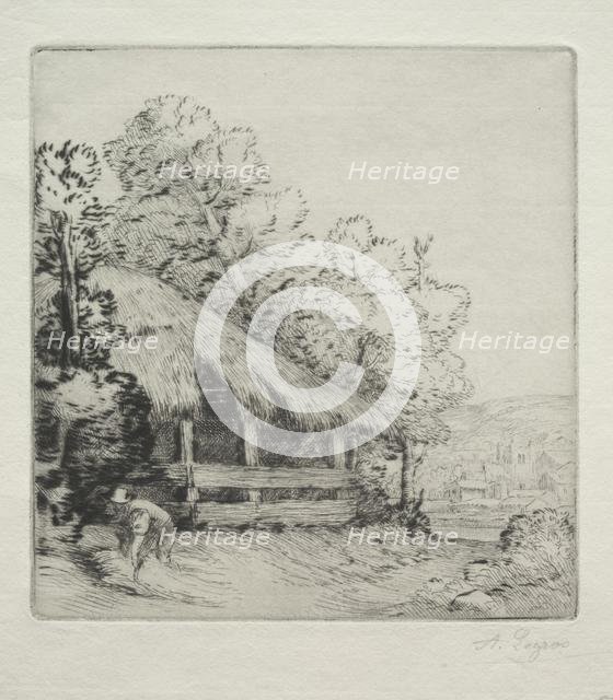 The Little Shed (Le Petit Hangar). Creator: Alphonse Legros (French, 1837-1911).