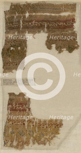 Fragments, Egypt, Fatimid period (969-1171). Creator: Unknown.