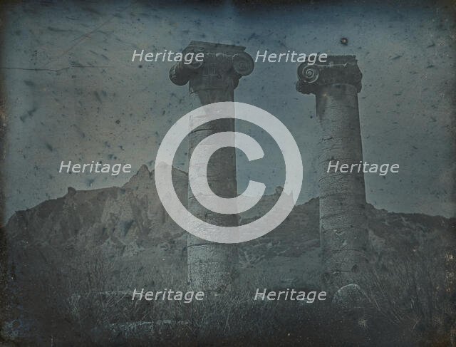 Temple of Artemis, Sardis, 1843. Creator: Joseph Philibert Girault De Prangey.