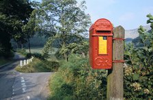 Post box, Llangollen, Denbighshire, North Wales. Artist: David Toase