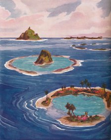 'Islands Formed By Tiny Marine Creatures', 1935. Artist: Unknown.