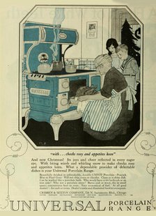 Universal Porcelain Range, Advertising From The Saturday Evening Post , ca 1920-1925. Creator: Anonymous.