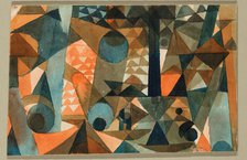 Translucencies, Orange-Blue, 1915. Creator: Paul Klee.