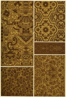 French Renaissance block printing and embroidery, (1898). Creator: Unknown.