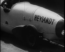 The German Built Heylandt Rocket Propelled Car, 1931. Creator: British Pathe Ltd.