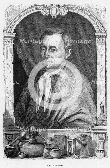Jean Baptiste von Helmont, Belgian physician and chemist, 1870. Artist: Unknown
