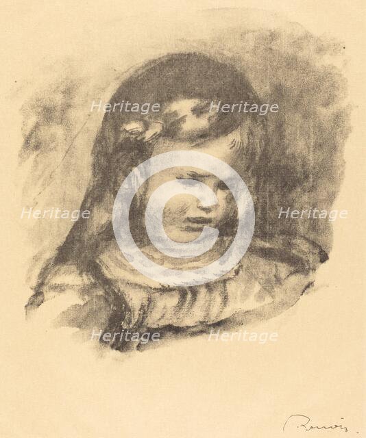 Claude Renoir, head lowered (Claude Renoir, la tete baissee), 1904. Creator: Pierre-Auguste Renoir.