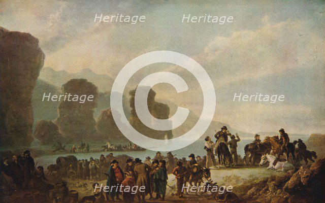 'Smugglers on the Irish Coast', 1808. Artist: Julius Caesar Ibbetson.