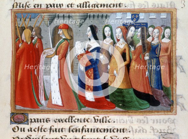 Presentation of the Dauphin Charles, 1403, (1484). Artist: Unknown