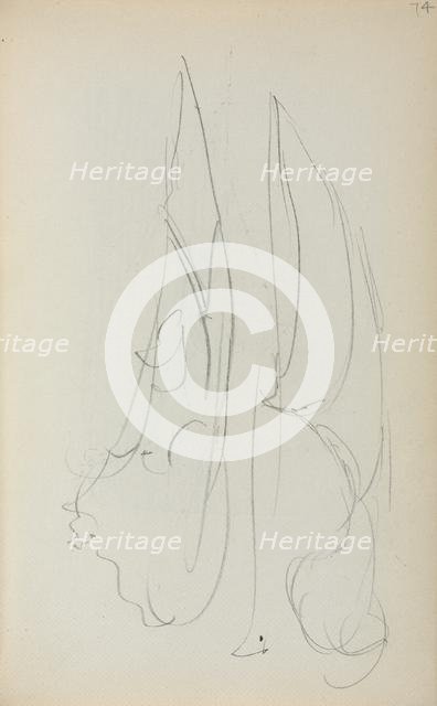 Italian Sketchbook: Two Sails (page 74), 1898-1899. Creator: Maurice Prendergast (American, 1858-1924).