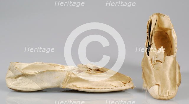 Evening slippers, British, ca. 1815. Creator: Despa.