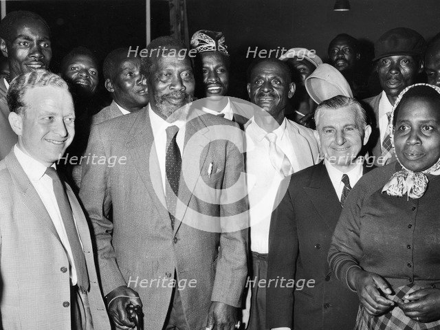 Jomo Kenyatta (1889-1978), First President of independent Kenya. Artist: Unknown