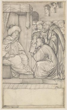 Chaucer's Man of Law's Tale - Design, 1862-1864. Creator: Sir Edward Coley Burne-Jones.