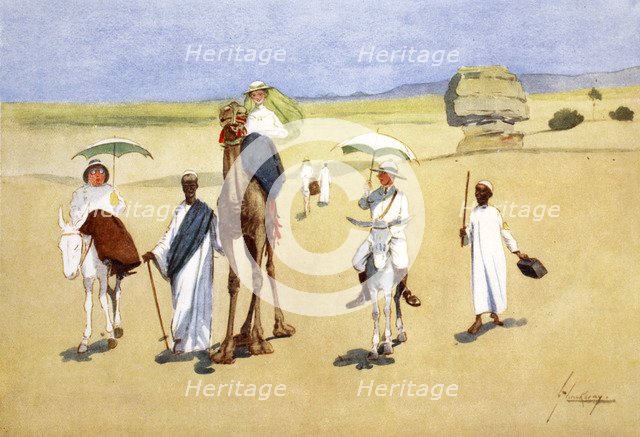 'Round the Pyramids', 1908.  Artist: Lance Thackeray