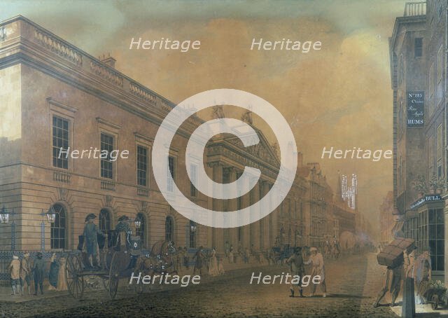 The East India Company's Headquarters, Leadenhall Sreet, London, 1800. Creator: Thomas Malton II.