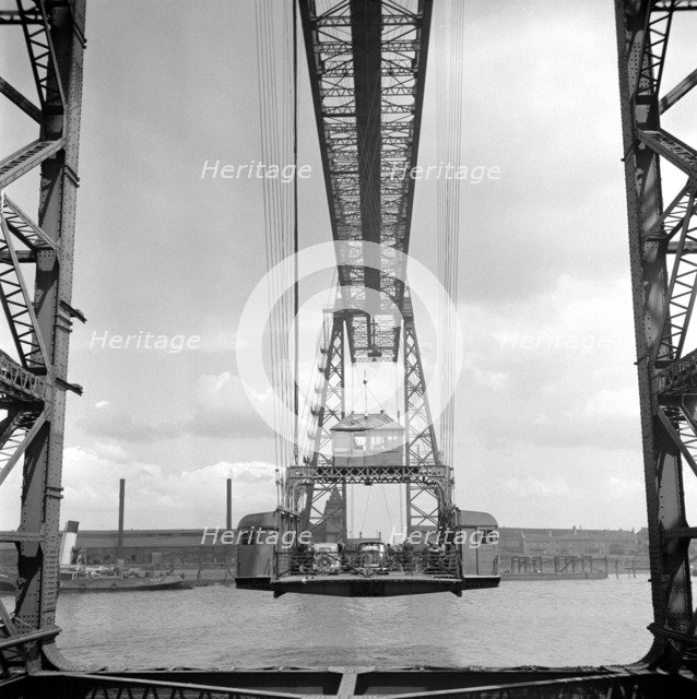 The Middlesborough Transporter Bridge, Yorkshire, 1955. Artist: Eric de Maré