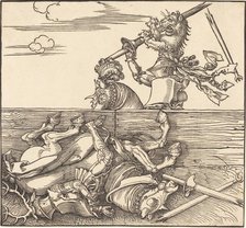 Italian Joust, c. 1516. Creator: Albrecht Durer.