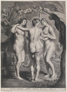 The Three Graces, ca. 1630-74. Creator: Pieter de Jode II.