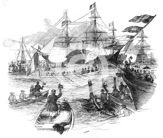 Arrival of the King of the French, at Portsmouth, on Tuesday last, October 1844. Creator: Ebenezer Landells.