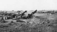 American 155th artillery battery, south of Soissons, France, 18 July 1918. Artist: Unknown