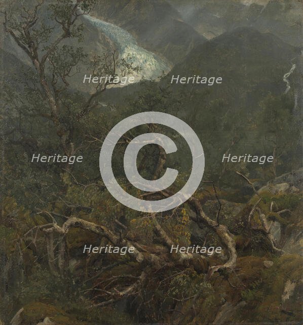 The Bondhus Glacier, 1858. Creator: Anders Monsen Askevold.