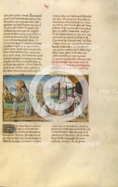 The Adoration of the Magi; Miroir Historial, about 1475. Creator: Unknown.