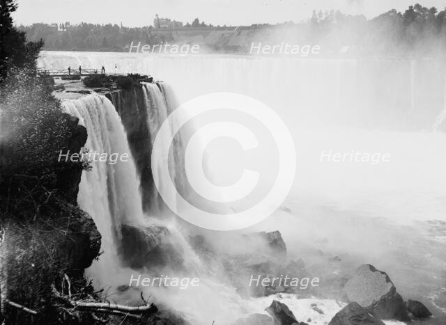 Horseshoe Falls from Goat Island, Niagara, between 1880 and 1897. Creator: William H. Jackson.