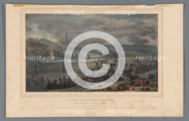 Conquest of the Lunette St. Laurent, 1832, (1833). Creator: Auguste Raffet.