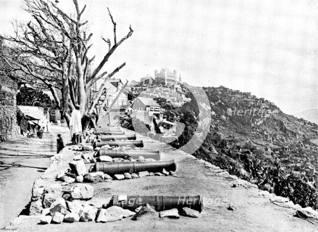 The Troubles in Madagascar: the battery at Ambodinandohalo, 1895. Creator: George Meisenbach.