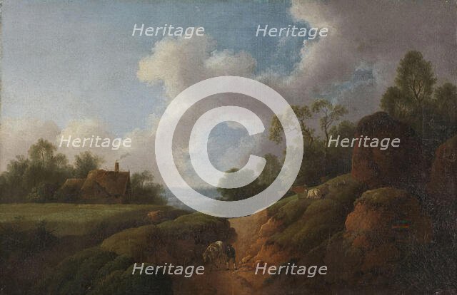 A Sunken Road, 1760s. Creator: Johann Georg Wagner.