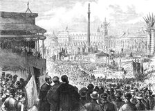 Laying the Foundation-Stone of the new Municipal Buildings, Glasgow, 1883. Creator: Unknown.