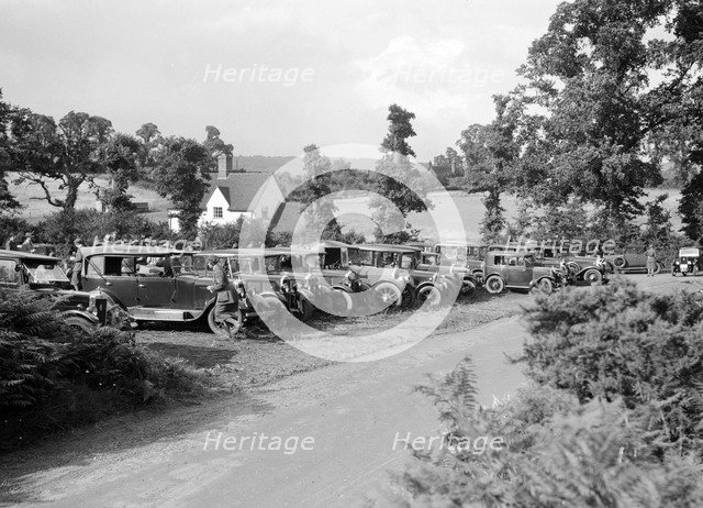 First Aid Nursing Yeomanry (FANY) trial or rally, 1931.   Artist: Bill Brunell.