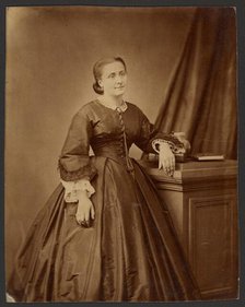 Portrait of a woman, about 1860-1869. Creator: Unknown.