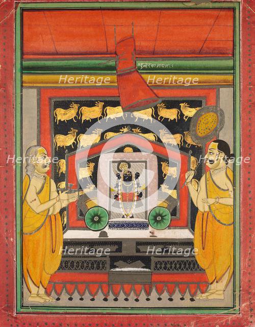 Shri Dvarakanathji of Kankroli (Dubarakanathji), mid-1800s. Creator: Unknown.