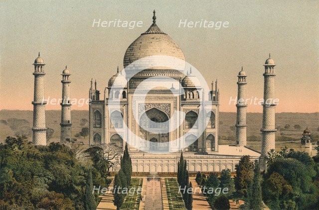 'The Taj Mahal at Agra', c1895, (1904). Artist: Unknown.
