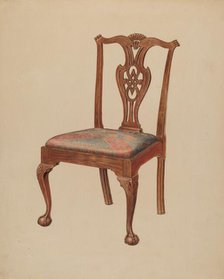 Side Chair, 1935/1942. Creator: Francis Law Durand.