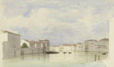 Channel in Venice, 1851. Creator: Carl Theodor Reiffenstein.