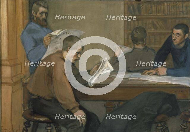 Reading Room, 1899. Creator: Magnus Enckell.