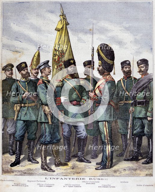 Russian infantry, 1892. Artist: Henri Meyer
